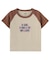 SPRAY AND EMBROIDERY LOGO RAGLAN S/S BABY TEE