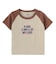 SPRAY AND EMBROIDERY LOGO RAGLAN S/S BABY TEE