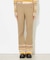 PARTIAL STRIPE KNIT PANTS