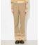PARTIAL STRIPE KNIT PANTS