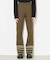 PARTIAL STRIPE KNIT PANTS