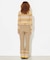 PARTIAL STRIPE KNIT PANTS