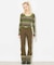 PARTIAL STRIPE KNIT PANTS