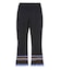 PARTIAL STRIPE KNIT PANTS