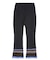PARTIAL STRIPE KNIT PANTS
