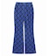 TARTAN PLAID FLARE PANTS