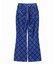 TARTAN PLAID FLARE PANTS