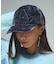 FLOCKED DENIM 6PANEL CAP