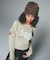 CHARM ACCENT PRINTED BEANIE