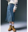LACE UP DENIM SKIRT