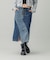 LACE UP DENIM SKIRT