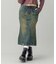LACE UP DENIM SKIRT