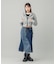 LACE UP DENIM SKIRT