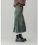 LACE UP DENIM SKIRT