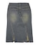 LACE UP DENIM SKIRT