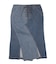 LACE UP DENIM SKIRT