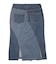 LACE UP DENIM SKIRT