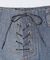 LACE UP DENIM SKIRT