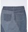 LACE UP DENIM SKIRT