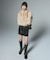 FLOCKED DENIM MINI SKIRT