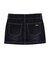 FLOCKED DENIM MINI SKIRT