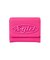 TONAL OVAL LOGO BUCKLE FAUX LEATHER MINI WALLET