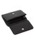 TONAL OVAL LOGO BUCKLE FAUX LEATHER MINI WALLET