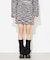 MELANGE KNIT MINI SKIRT
