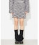 MELANGE KNIT MINI SKIRT