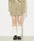MELANGE KNIT MINI SKIRT