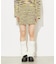 MELANGE KNIT MINI SKIRT