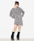 MELANGE KNIT MINI SKIRT
