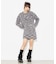 MELANGE KNIT MINI SKIRT