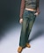 LACE UP DENIM PANTS