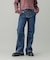 LACE UP DENIM PANTS