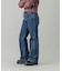 LACE UP DENIM PANTS