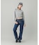 LACE UP DENIM PANTS