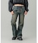 LACE UP DENIM PANTS