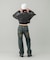 LACE UP DENIM PANTS