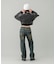 LACE UP DENIM PANTS