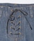 LACE UP DENIM PANTS