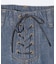 LACE UP DENIM PANTS