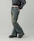 LACE UP DENIM PANTS