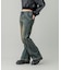 LACE UP DENIM PANTS