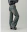 LACE UP DENIM PANTS