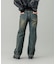 LACE UP DENIM PANTS