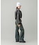 LACE UP DENIM PANTS