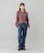 LACE UP DENIM PANTS
