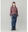 LACE UP DENIM PANTS