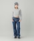LACE UP DENIM PANTS